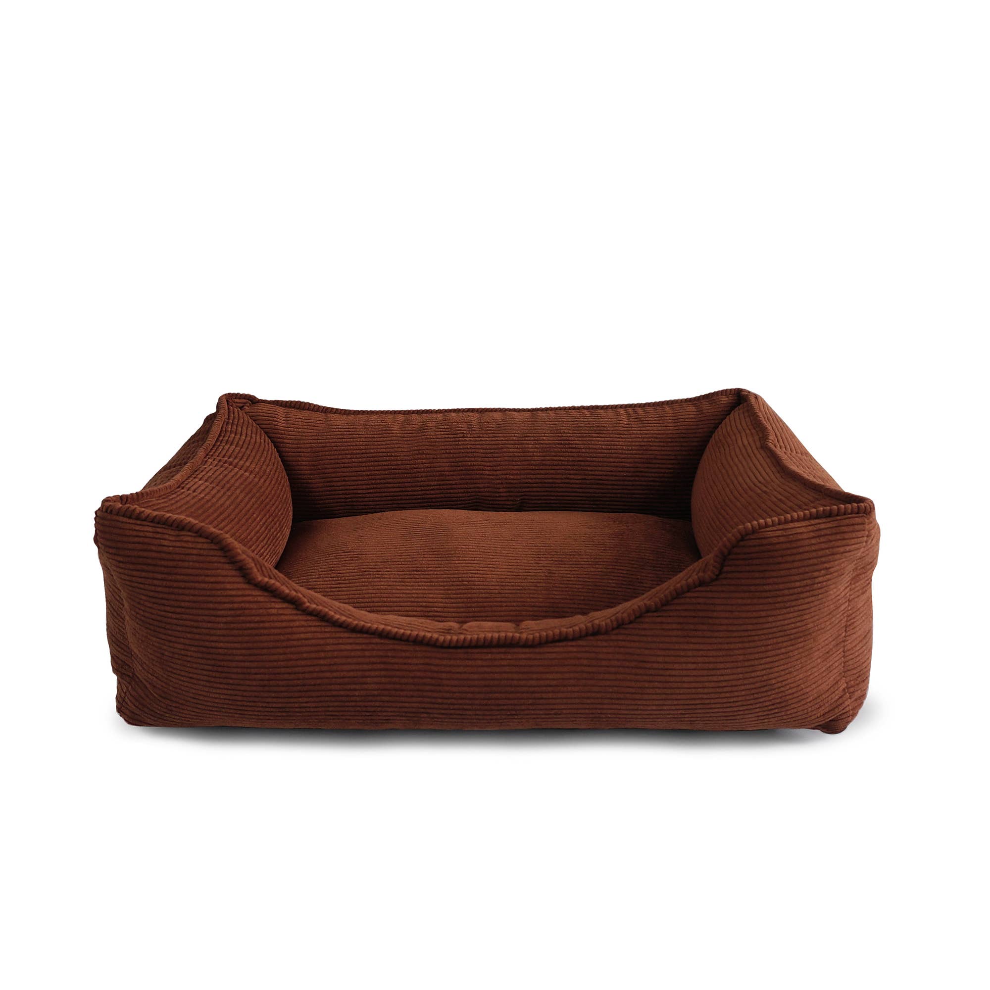 BAGANE – Großhandel Haustierbett – Katze/Hund – Bastille - Orthopädisches Hundebett aus rostfarbenem Cord2