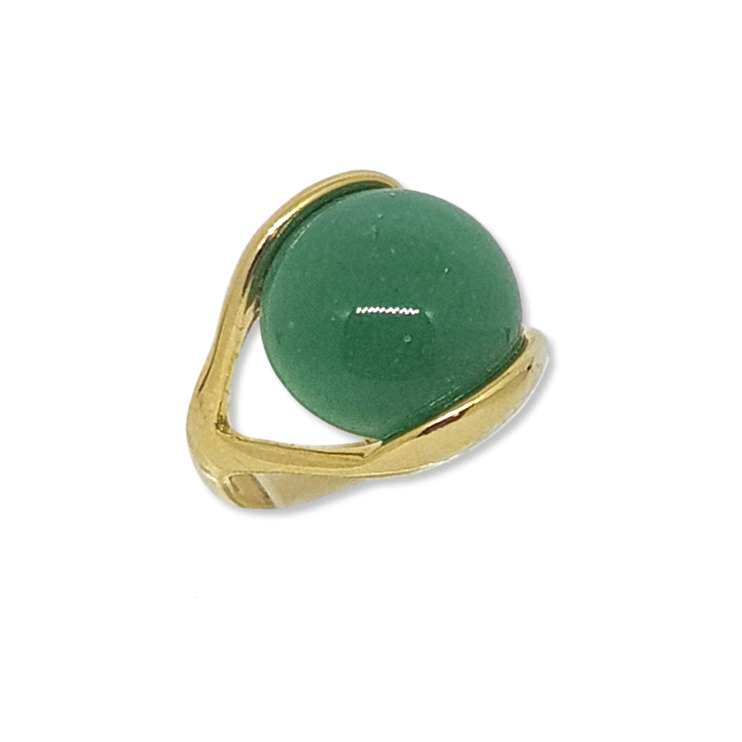 Carla Dieterich - Wholesale Cocktail/Statement Ring - Whisper Sphere Ring - Green Quartz0