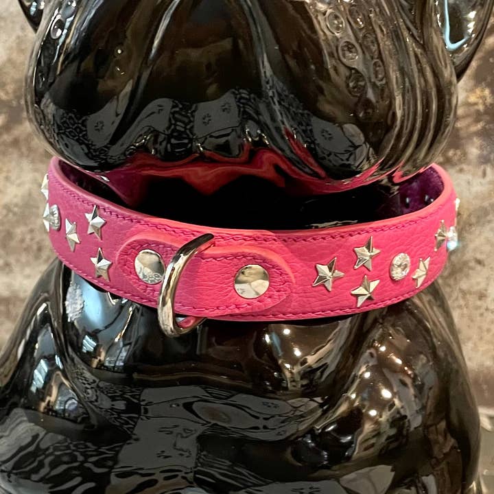 Handgemaakte halsband, met studs voor wholesale door Brunocenere