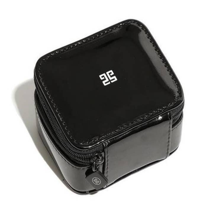 Mini Armazenamento Couro Envernizado Pequena Caixa Bolsas de Maquilhagem por atacado de Sheer Trend