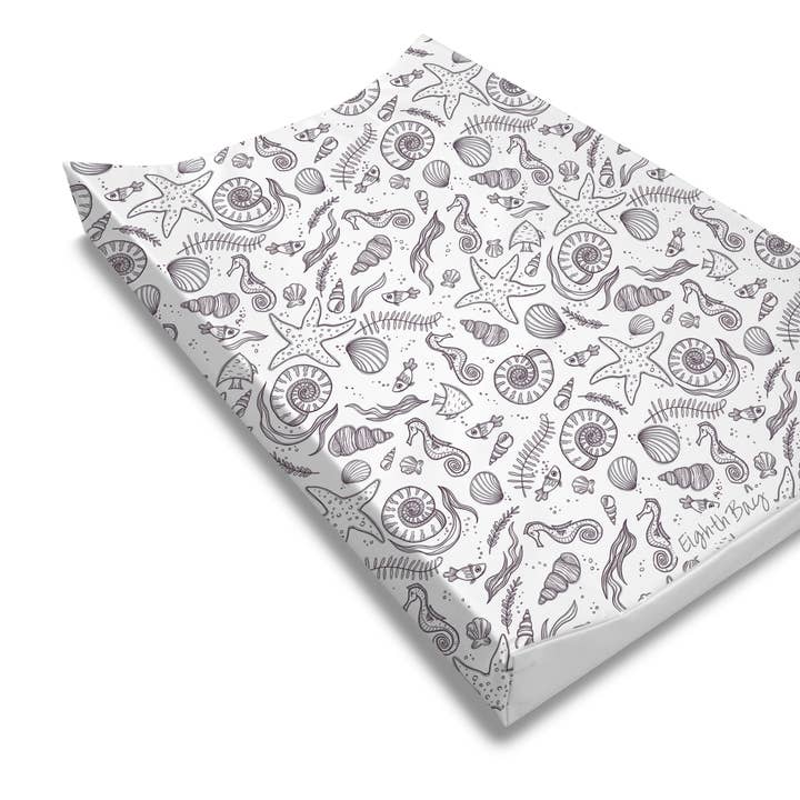 Matelas à langer anti-roulis SEA CIRCUS (Stormy Grey) pour la vente par Eighth Bay