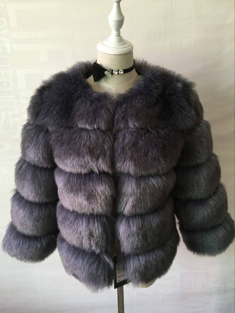 Marayn – wholesale Jacket – Women's – Luxury Faux Fox Fur Short Jacket for Women42