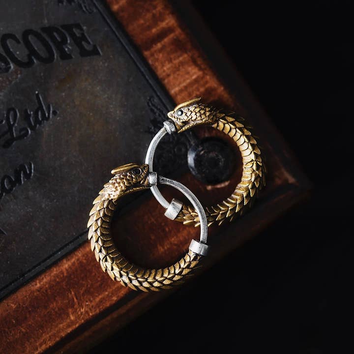 Coppertist.wu - Vendita all'ingrosso Orecchini a cerchio - Orecchini Ouroboros13