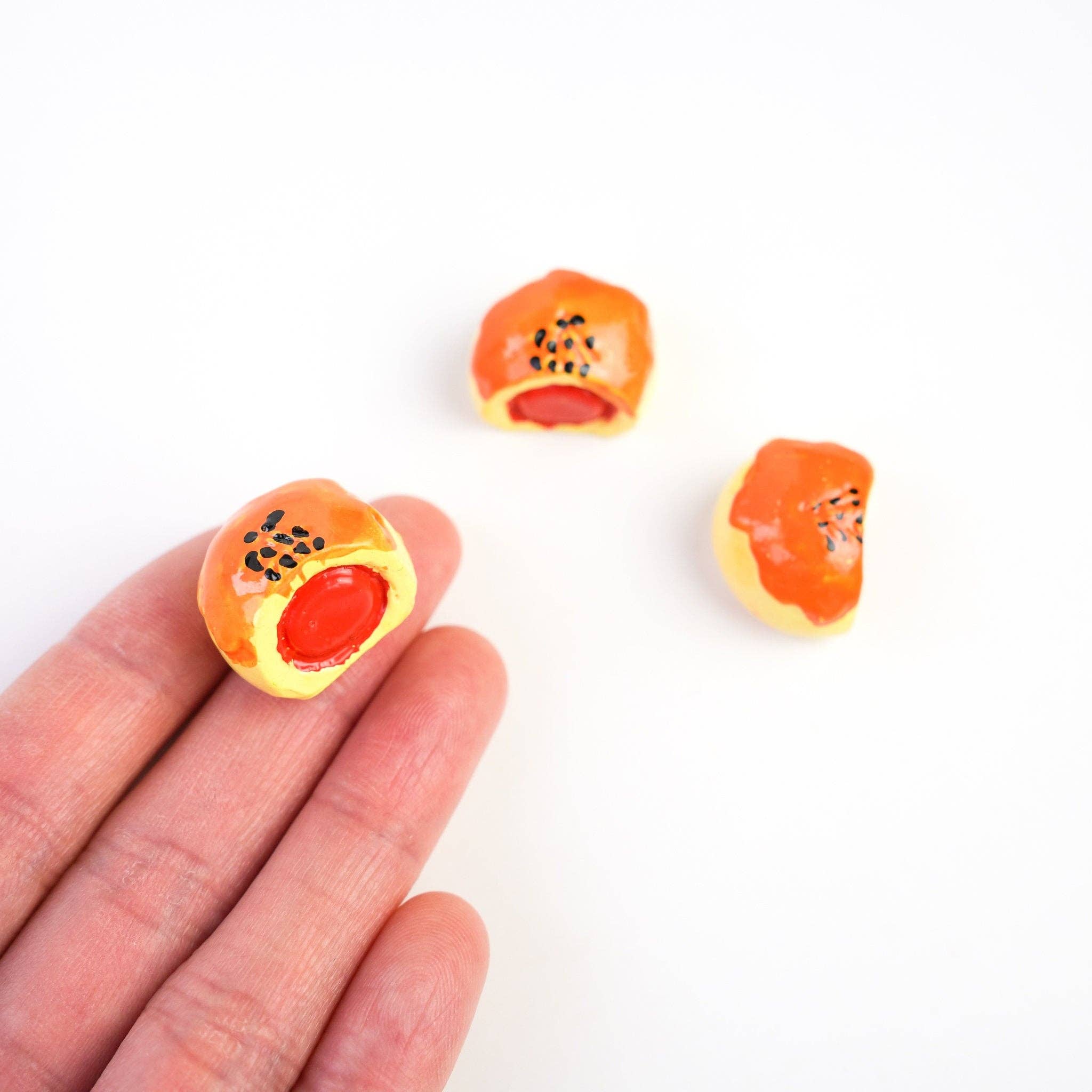 Mini Story Co - Wholesale Lapel Pin/Button - Dan Huang Su Pin | Miniature Taiwanese Mooncake Pastry Brooch | Chinese Dessert Pin | Asian Food Badge | Salted Egg Yolk Mooncake Accessory6