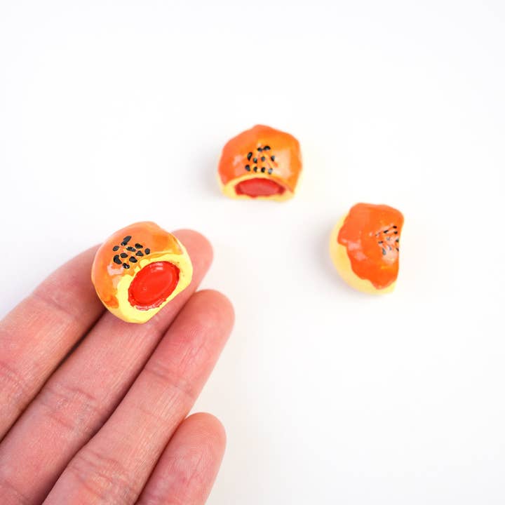 Mini Story Co - Wholesale Lapel Pin/Button - Dan Huang Su Pin | Miniature Taiwanese Mooncake Pastry Brooch | Chinese Dessert Pin | Asian Food Badge | Salted Egg Yolk Mooncake Accessory6