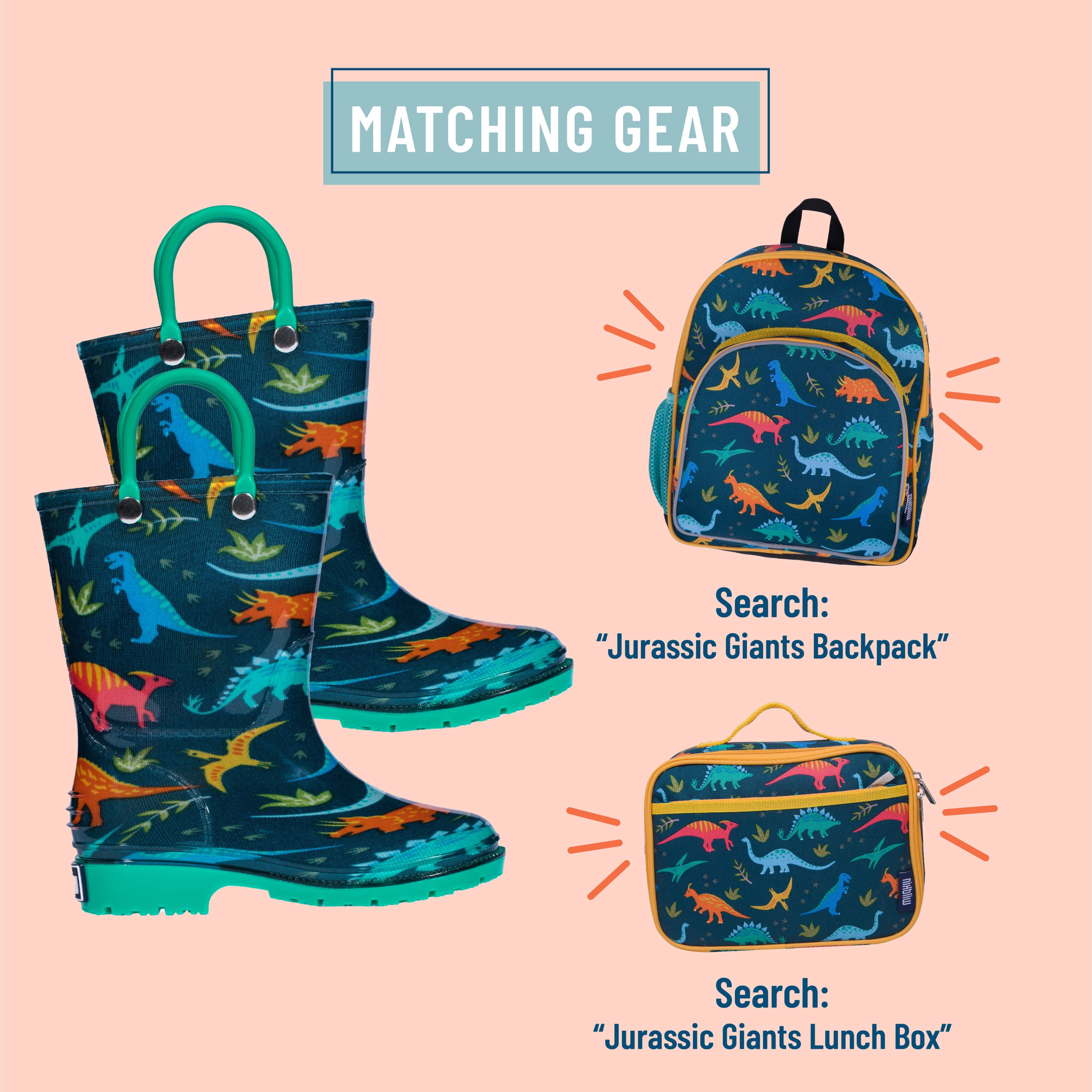 Wildkin - Wholesale Regenlaarzen - Kinderen - Jurassic Dinosaurs regenlaarzen maat 71