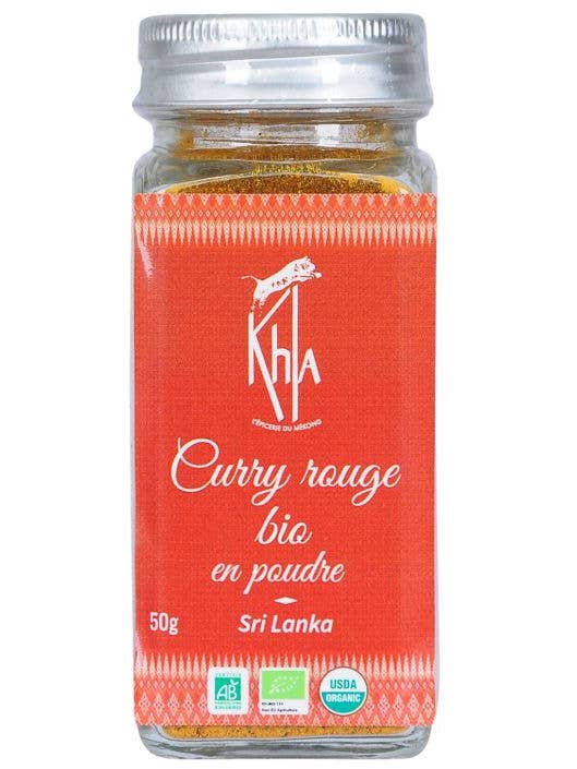 Red curry - Organic - powder - 50g - Jar for wholesale by Khla - L'épicerie du Mékong