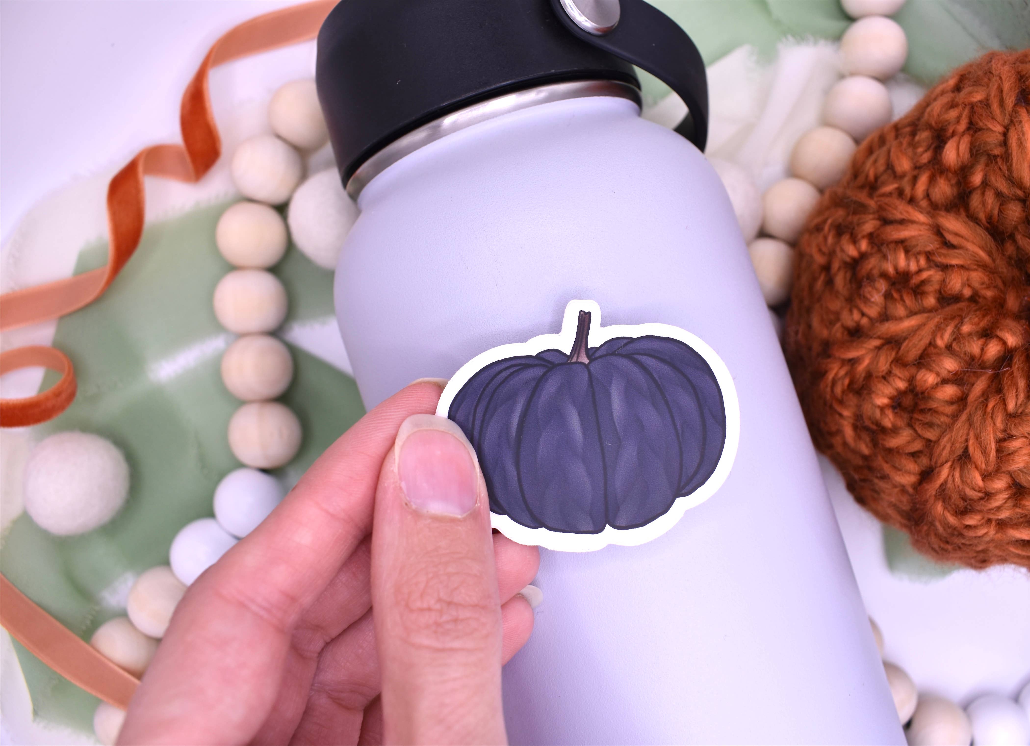 Sammy Jean Artist – Engroshandel Klistermærke – Strik græskar klistermærke, 2x1.64in