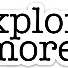 Elyse Breanne Design - Wholesale Sticker - Explore More Sticker 4x1.75in