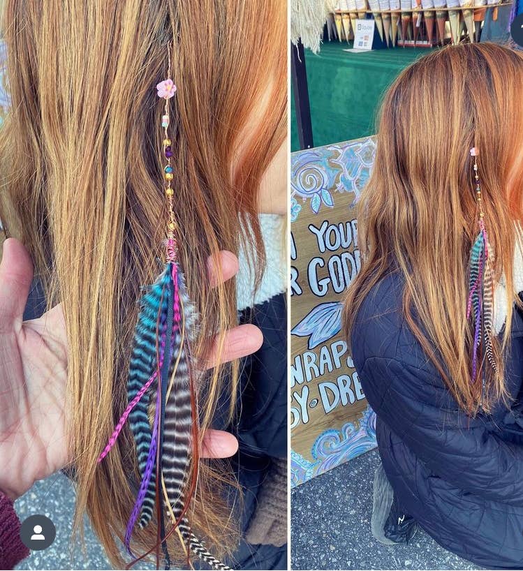 Sea Gypsy Designs - Wholesale Hair Clip - Women's - Moon Flower Gypsy Feather Hair Clips 4