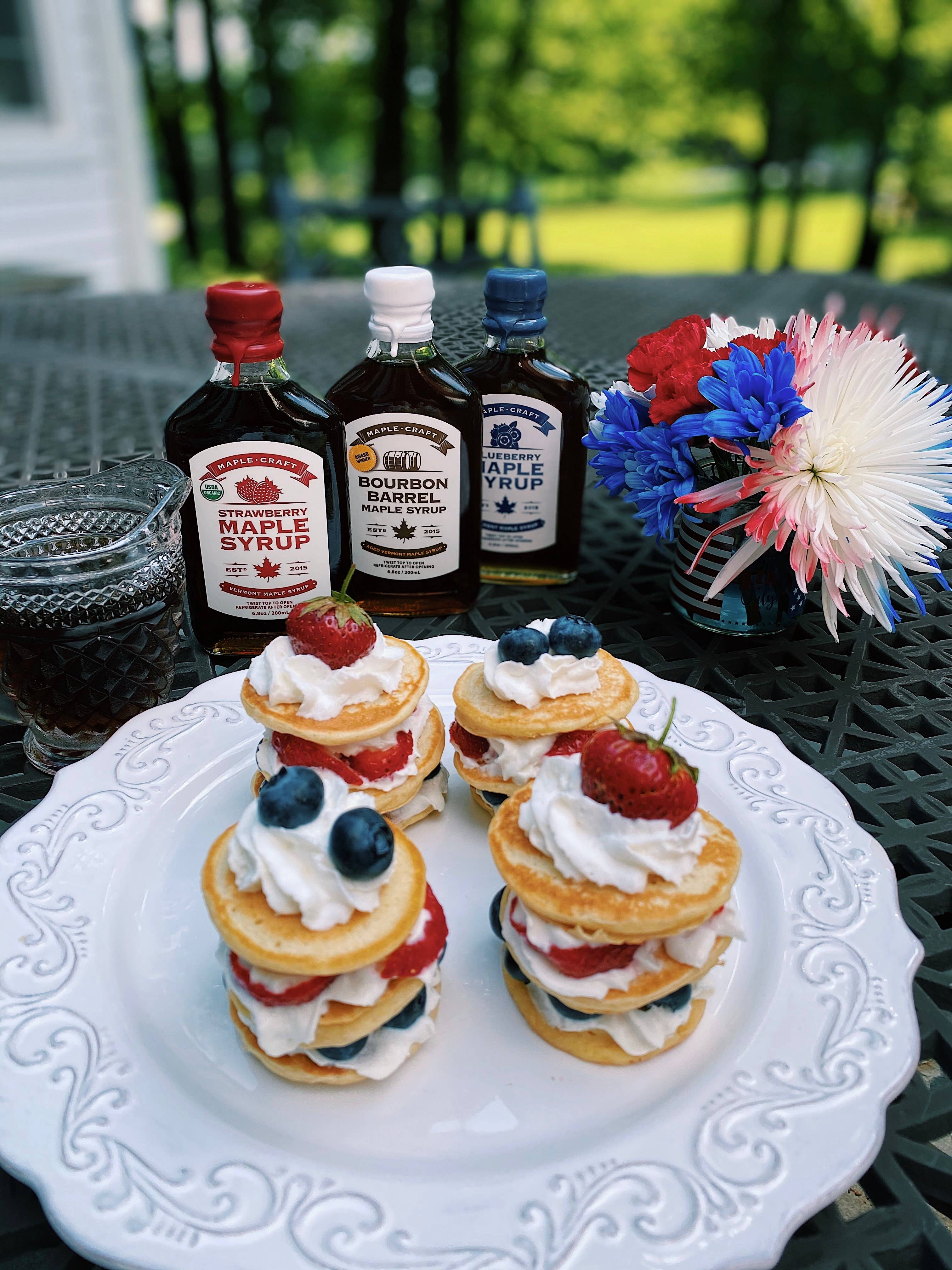 Maple Craft Foods - Wholesale Maple Syrup - Summer Favorites Maple Syrup Assortment: Red White & Blue1