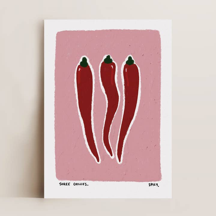 Drei-Chillies-Druck für den Großhandel von Alluvion