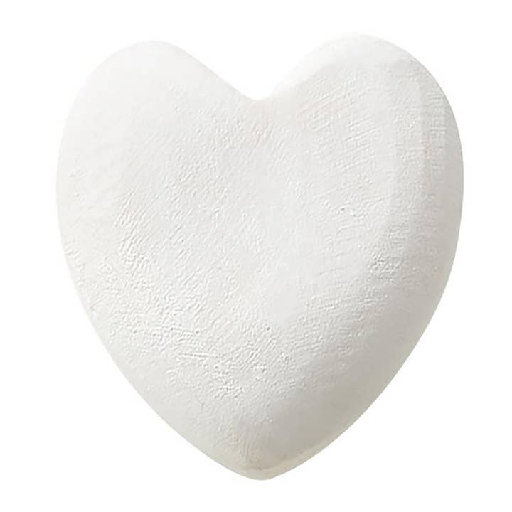 Small Paulownia Wood Heart - White for wholesale by Santa Barbara Design Studio by Creative Brands