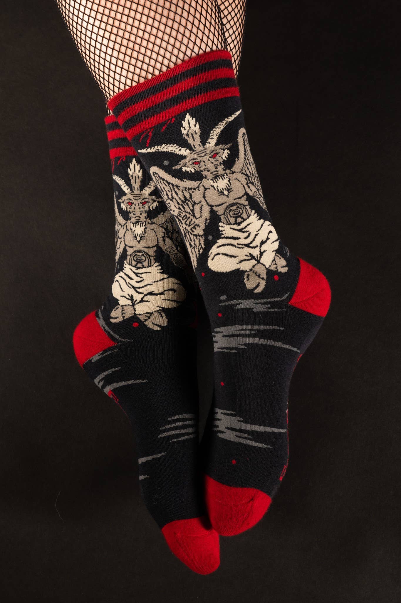 FootClothes LLC - Wholesale Socks - Unisex - Evil AF Baphomet Socks1