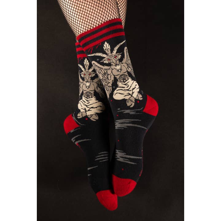 FootClothes LLC - Wholesale Socks - Unisex - Evil AF Baphomet Socks1