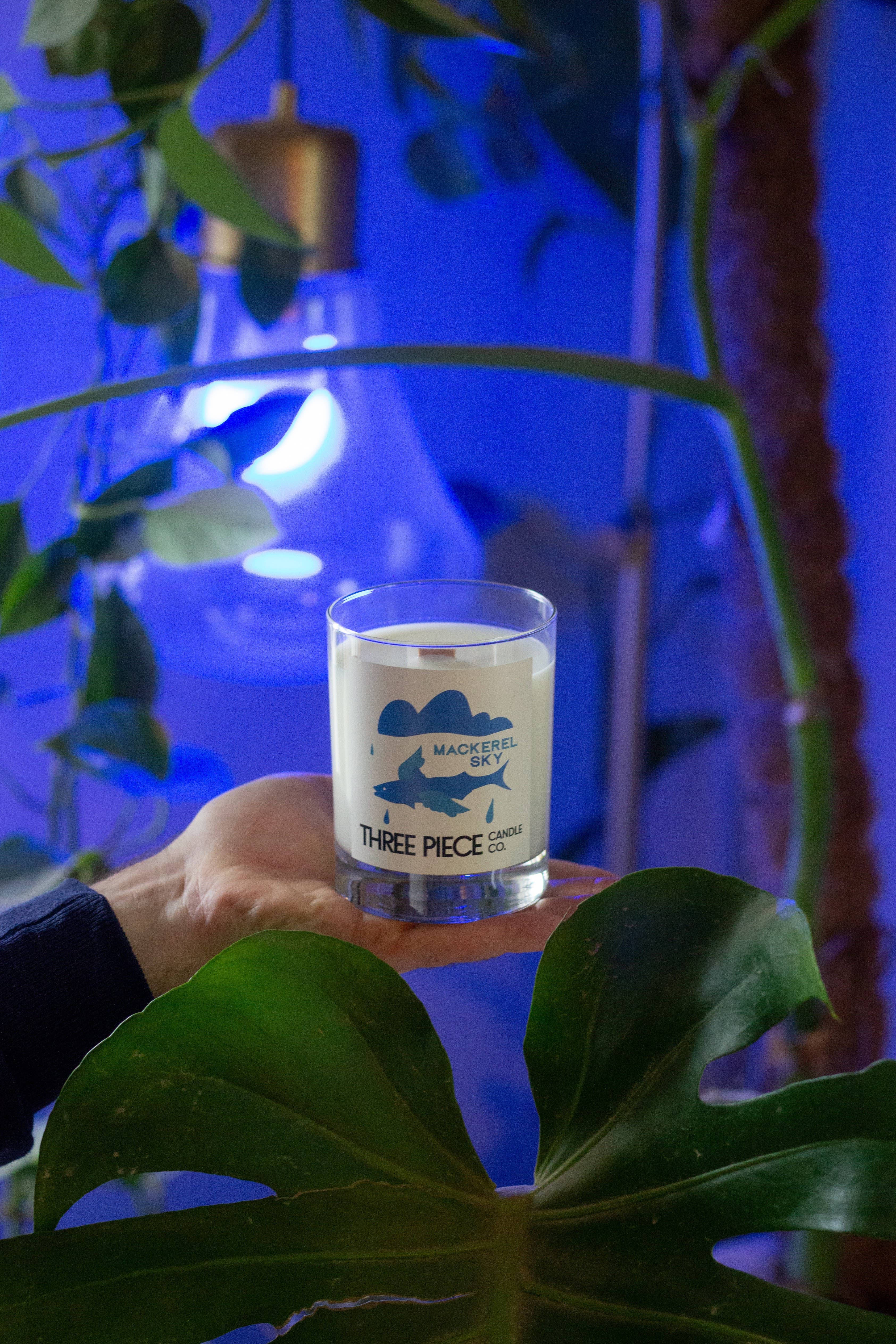 Three Piece Candle Co. – Engroshandel Glaslys – Makrel Sky4