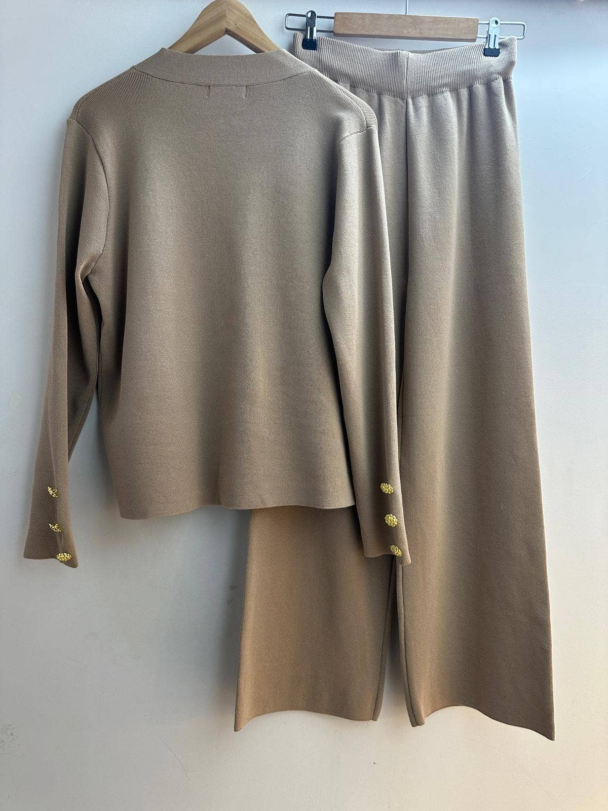 LORIANE - Wholesale Top & Pant Set (NOT Loungewear) - Women's - 7338 knit set cardigan + pants one size3