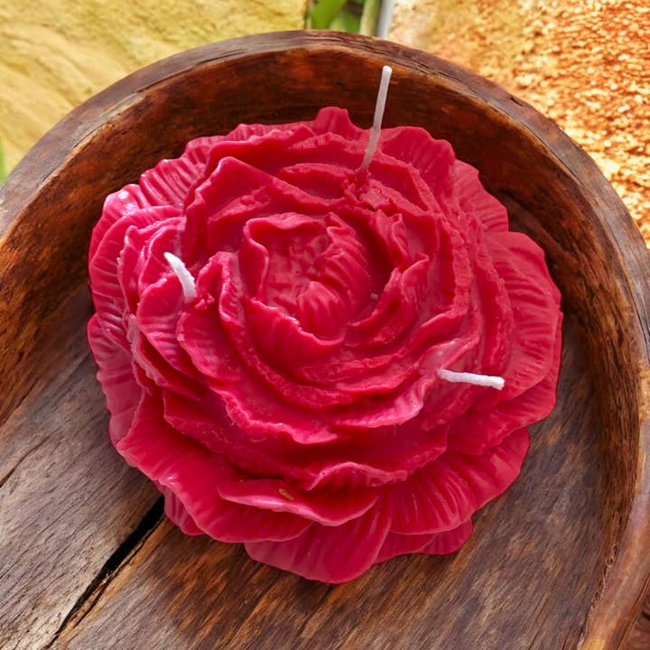 OkayMujer - Wholesale Novelty Candle - Giant Red Rose Candle | Huge Aromatic Rose | Large Red Roses Scented Candle