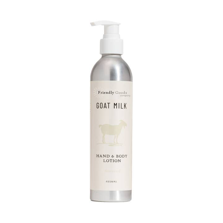 Unscented Goat Milk Lotion for wholesale by Friendly Goods Company