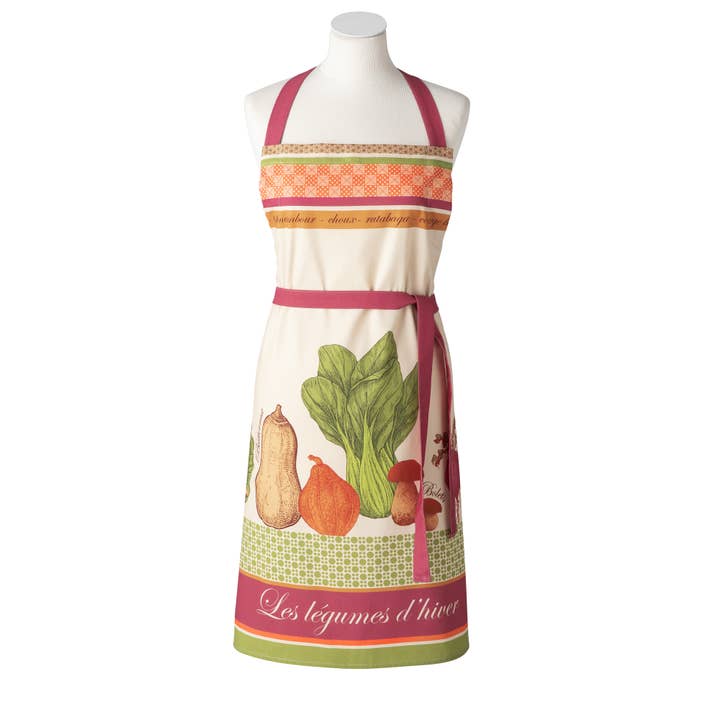 Coucke - Wholesale Apron - Legumes D'Hiver - Printed Apron 76x85 in Cotton