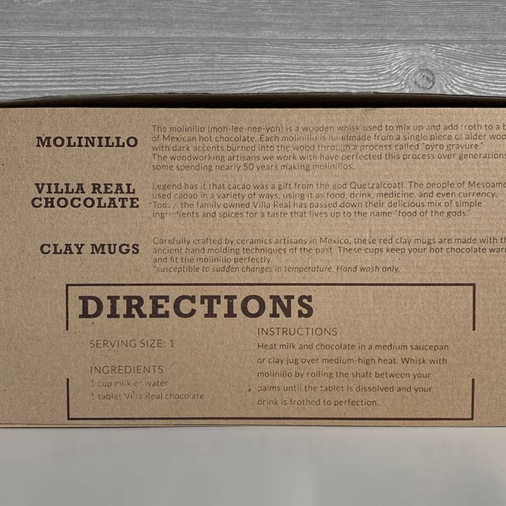 Verve Culture - Vente Préparations/kits pour chocolat chaud - Coffret cadeau chocolat chaud mexicain - Petit
