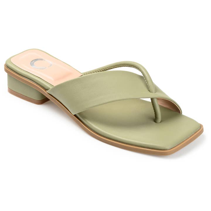 Journee - Wholesale Sandals - Women's - Mina Kitten Heel Sandals In Faux Leather