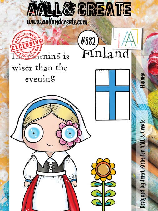 #882 - Set de tampons transparents A7 - Finlande pour la vente par AALL AND CREATE