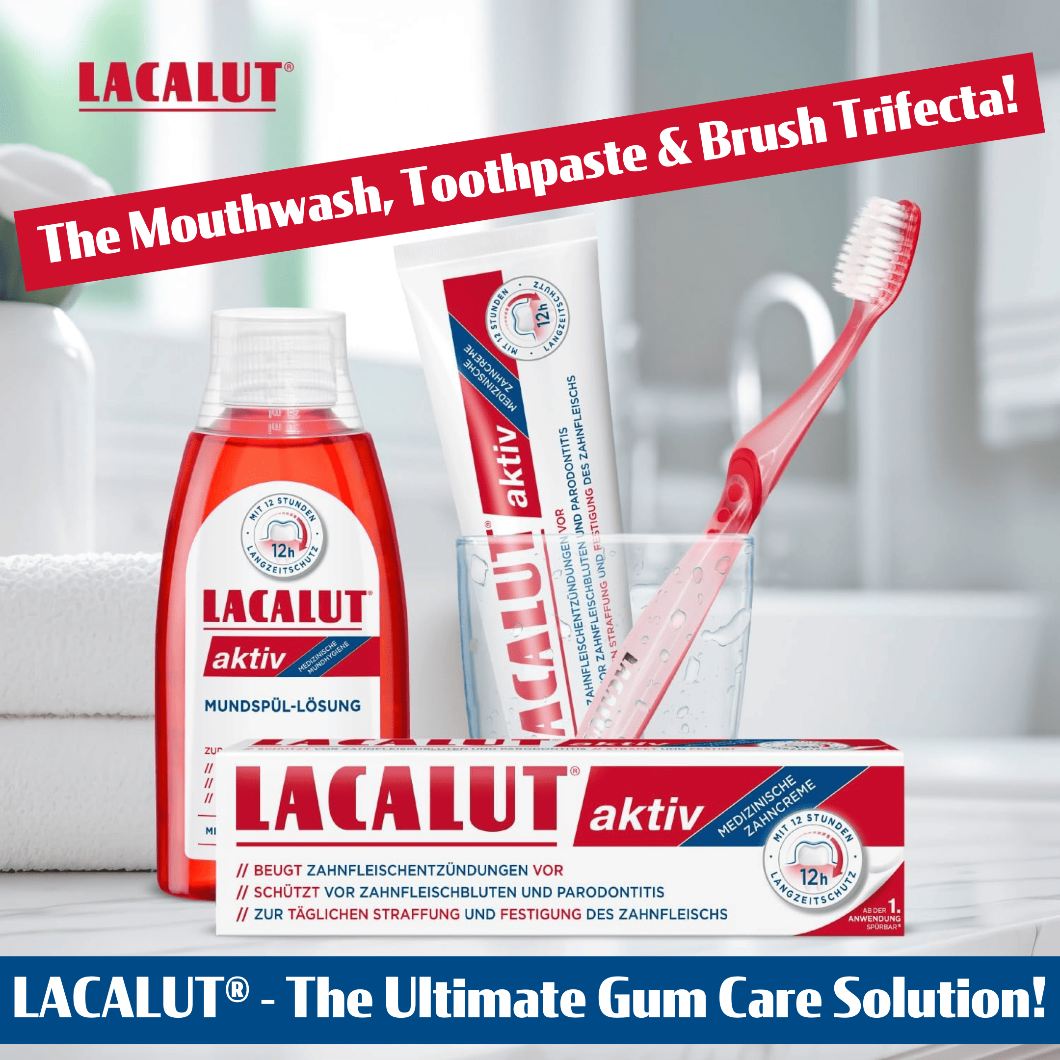 LACALUT - WHOLESALE - Wholesale Toothpaste - LACALUT Aktiv 75ml - RRP $13.958