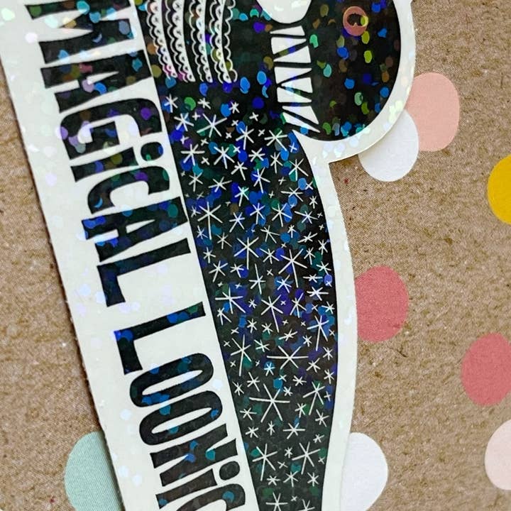 Beckamade - Wholesale Sticker - Magical Loonicorn Glitter Sticker