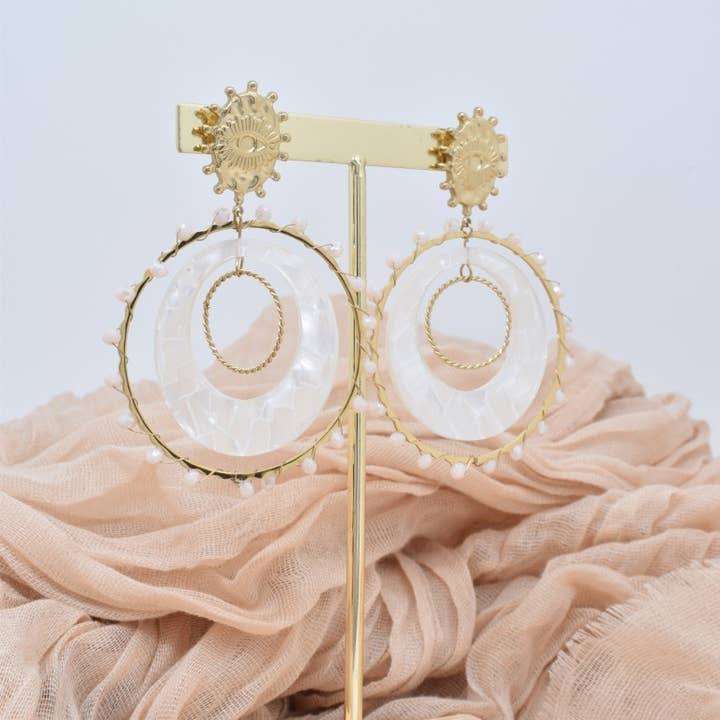 Stainless steel earrings -BO100359OR for wholesale by Kapyco