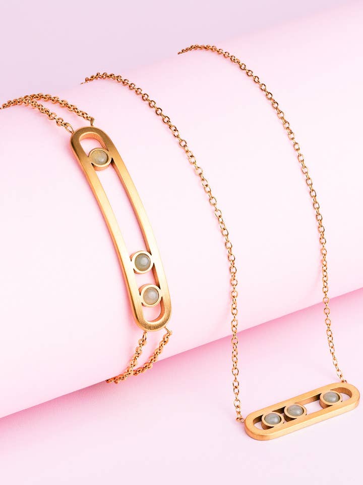 Armband und Halskette mit grünem Aventurin für den Großhandel von Didyma