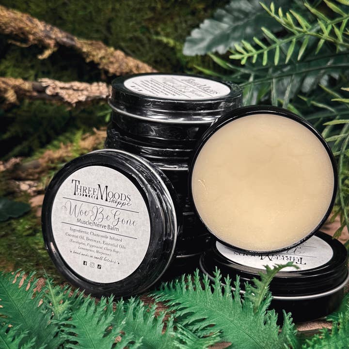 Three Moods Shoppe - Wholesale Healing Salve/Balm/Cream - WoeBeGone (Muscle/Nerve) Balm1