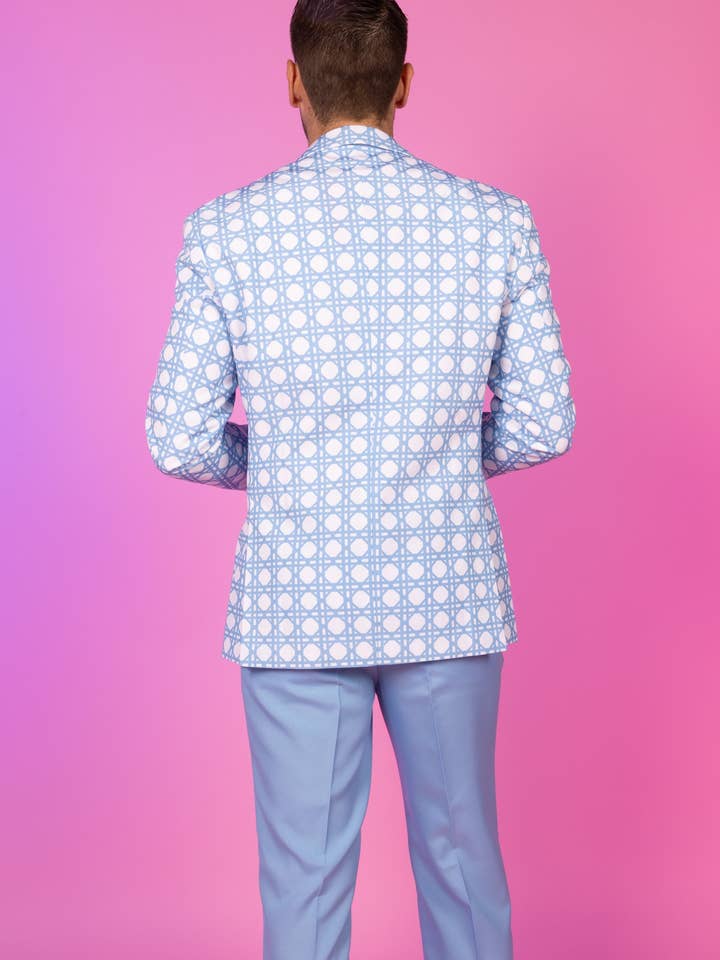 Shinesty, Inc - Vente Blazer – homme - Veste de costume pour hommes | Blazer bleu clair en osier The Porch Swing