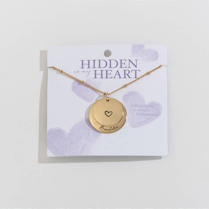 Howard's - Wholesale Pendant/Charm Necklace - Sale - Beautiful Hidden Heart Pendant Necklace