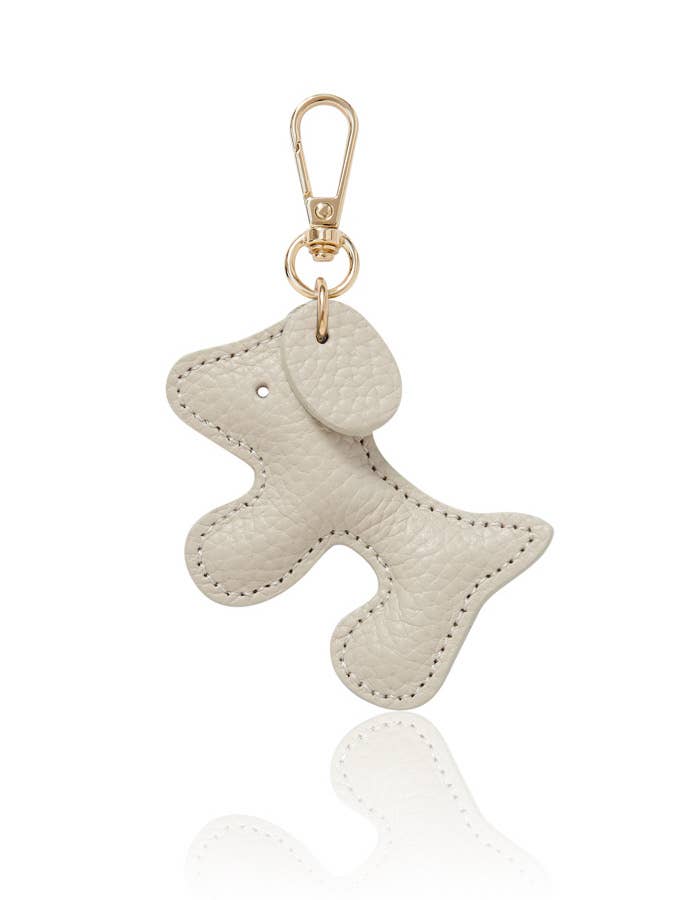 MONTTE DI JINNE - Venta al por mayor Llavero - Mujer - Llavero de bolso con forma de perro de cuero italiano hecho a mano.17