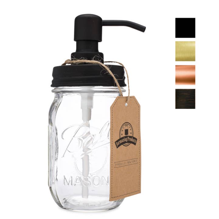 Jarmazing Products - Wholesale Soap Dispenser - Classic Farmhouse Mason Jar Soap Dispenser