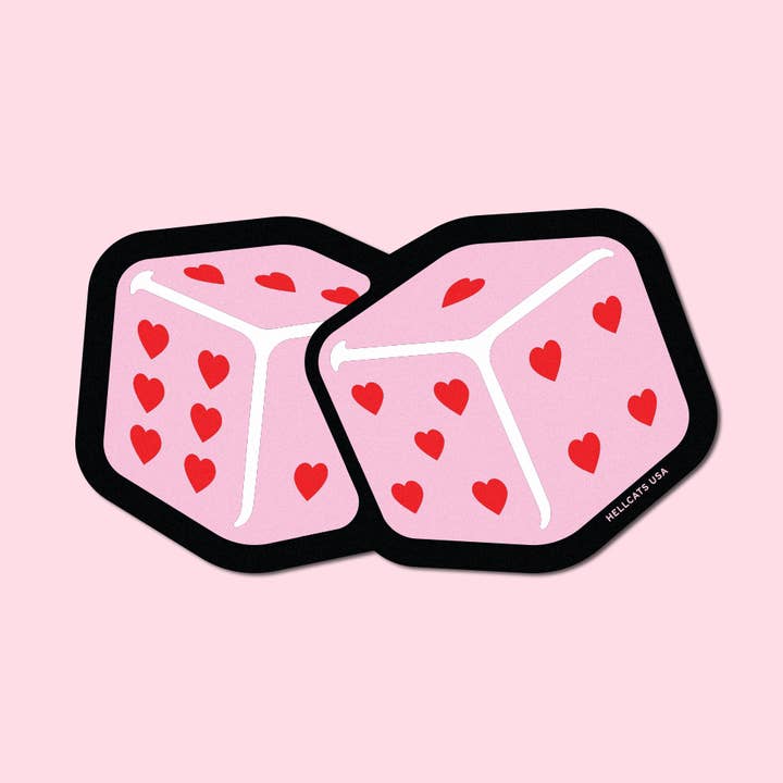 Autocollant Dice - Rose pour la vente par Hellcats USA