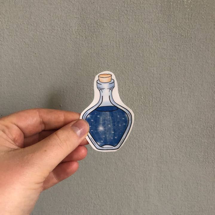 Etiqueta holográfica de garrafa de poção de sonhos por atacado de Cherry Skull Designs