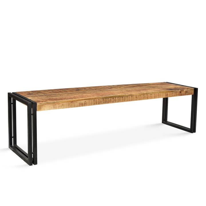 Mango Wood Bench With Metal Legs for wholesale by Timbergirl