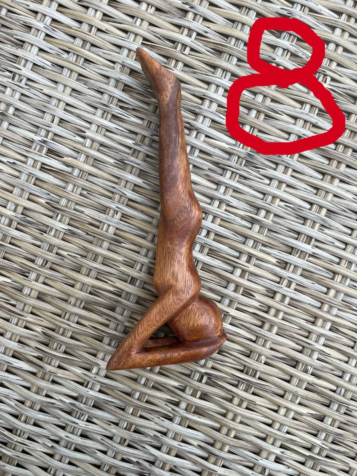 Ubud Glass - Wholesale Sculpture - Hand-Carved Wooden Yoga Poses Art - Serene and Spiritual Home Decor1