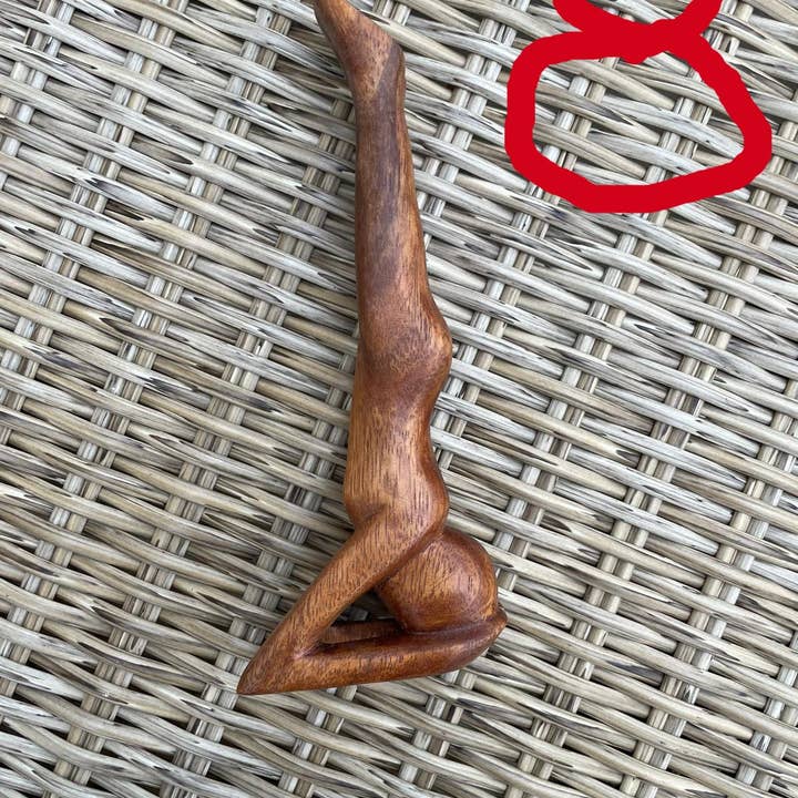 Ubud Glass - Wholesale Sculpture - Hand-Carved Wooden Yoga Poses Art - Serene and Spiritual Home Decor1