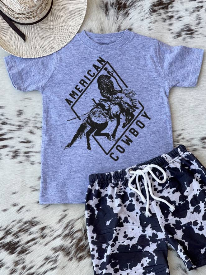 American Cowboy T-shirt voor wholesale door Buckin Baby Wholesale