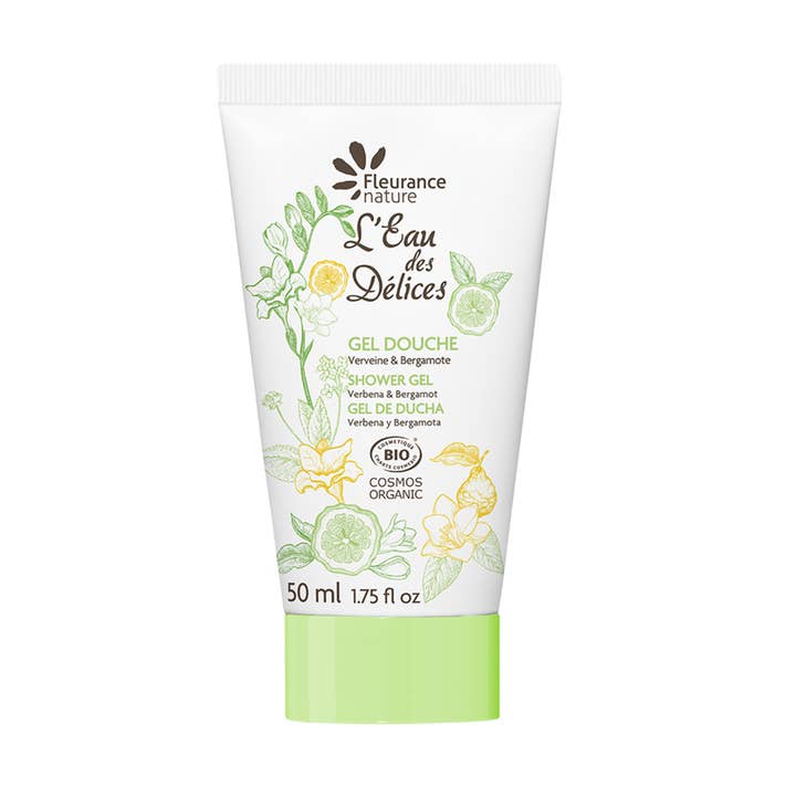VERBENA AND BERGAMOT WATER OF DELIGHTS SHOWER GEL 50ml for wholesale by Fleurance Nature