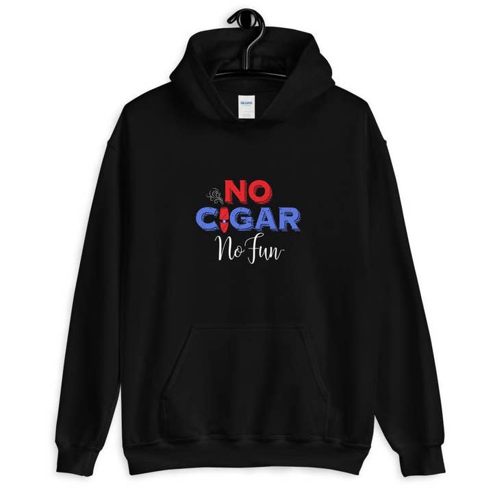 Geen Sigaar Geen Plezier, Hoodie, Zwart voor wholesale door No Fun Company