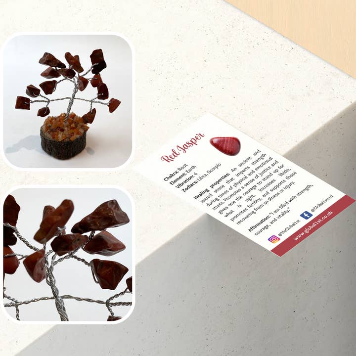 VIE - Wholesale Decorative tabletop object - Micro Gemstone Tree, 15 Beads27