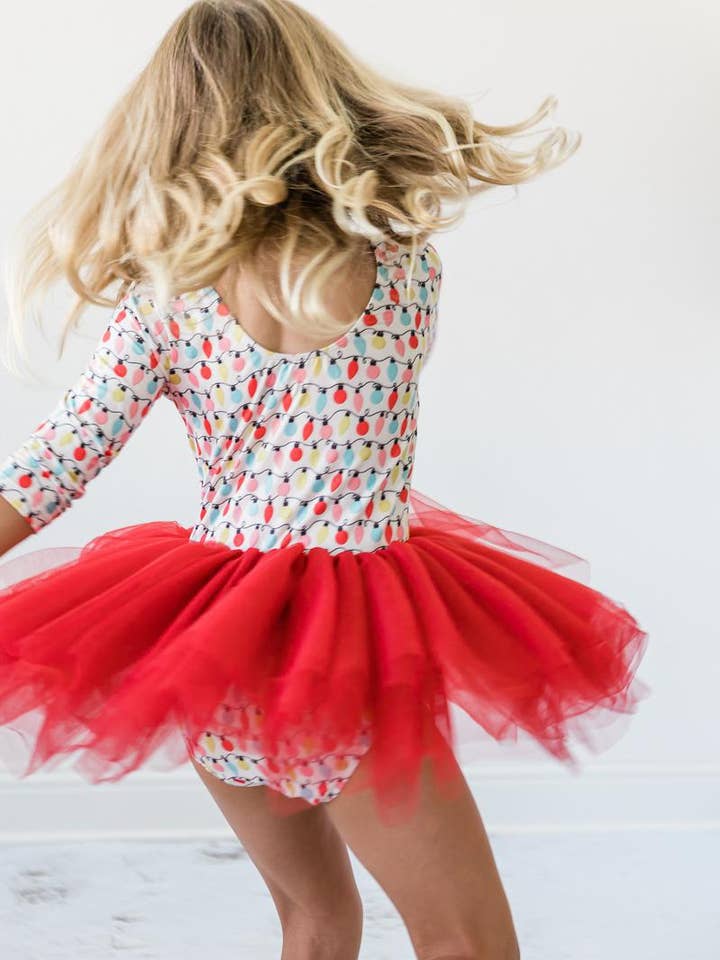 Merry & Bright 3/4 Tutu Leotard for wholesale by Mila & Rose