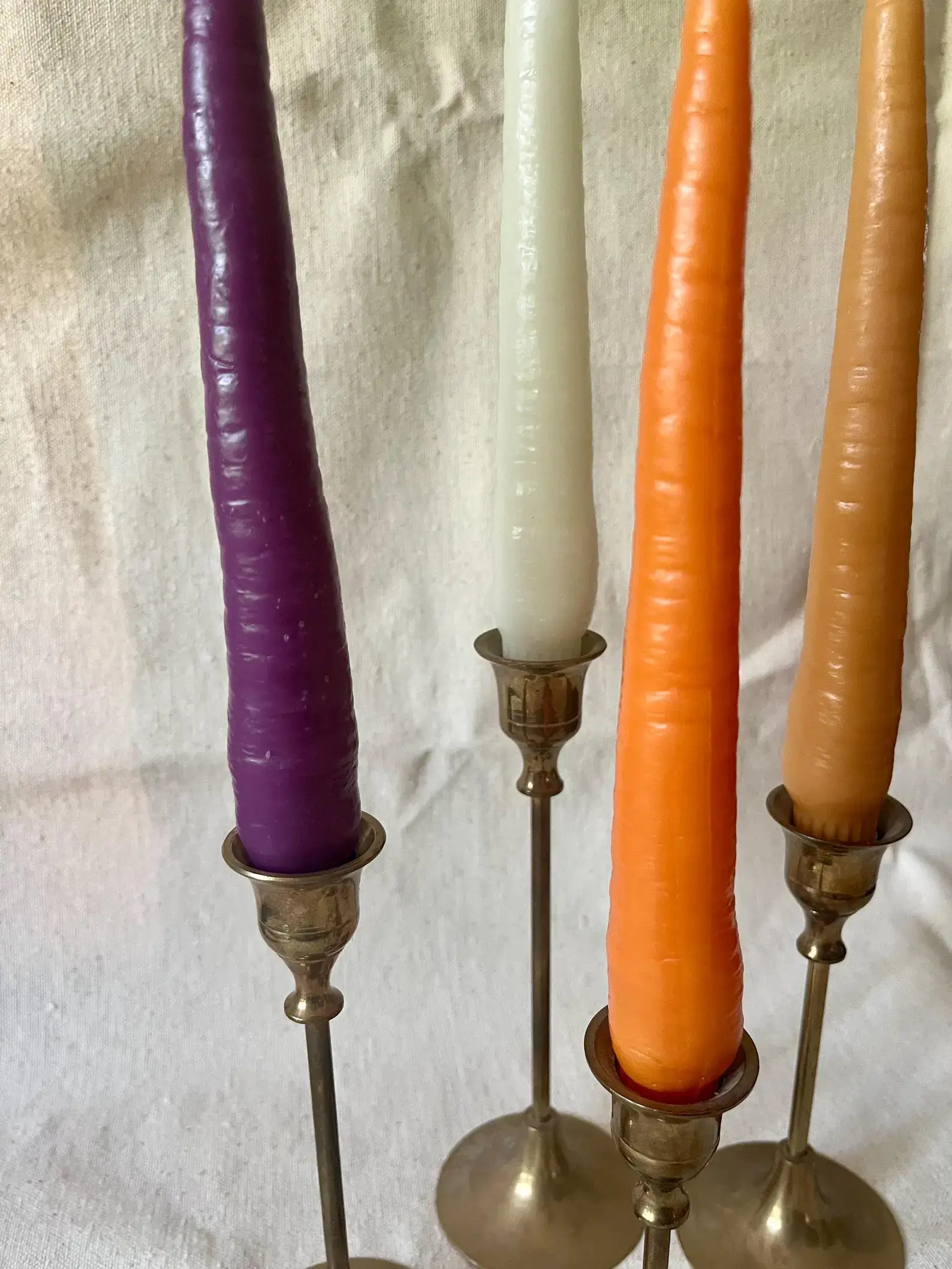 Wicksburgh - Wholesale Tapered Candle/Candlestick - Carrot Beeswax Taper Candle4