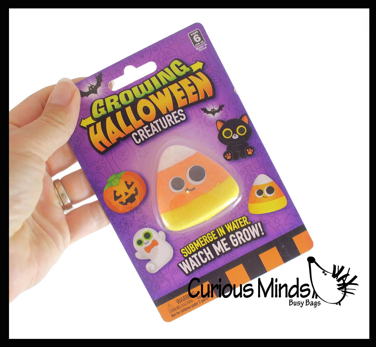 Curious Minds Toys - Wholesale Toy Set - Kids - 1 Halloween Grow a Character in Water - Add Water and it Gro5