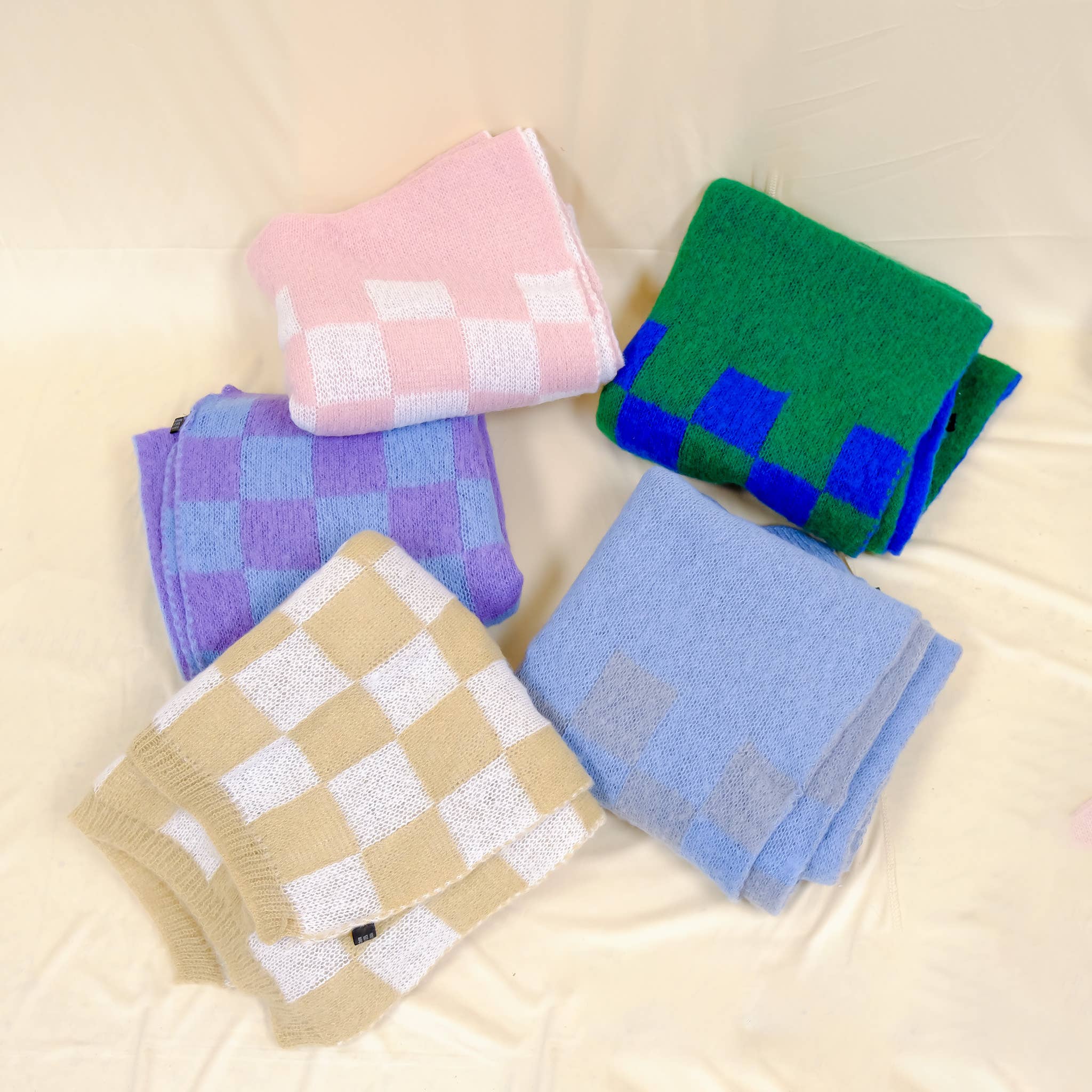 Karma Nepal Crafts – wholesale Scarf – Women's – Plaid Winter Oversized Scarfs14