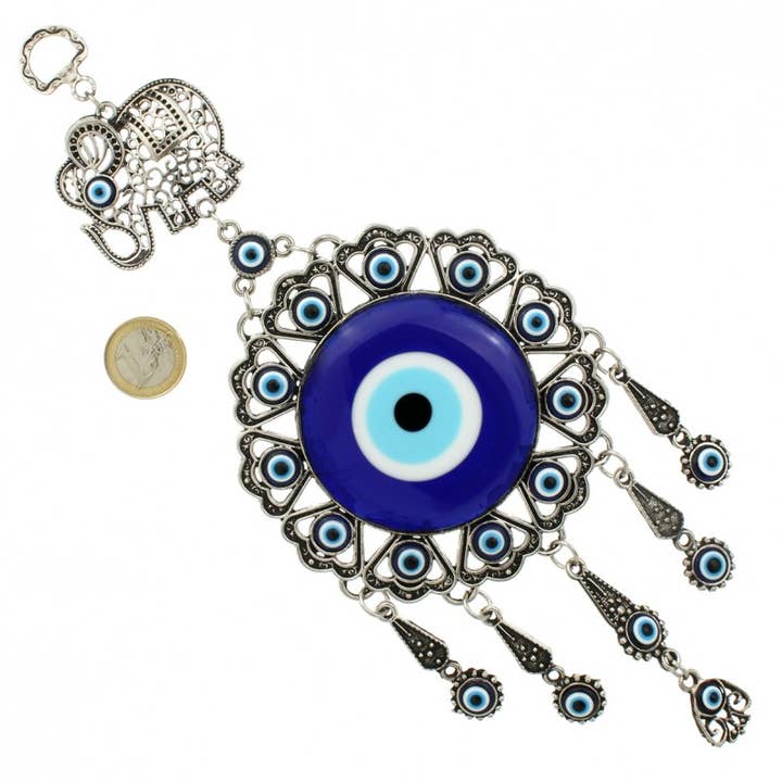 UniArt - Wholesale Wall Accent - Turkish Eye Amulet With Lucky Elephant